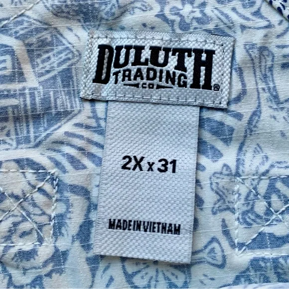 NWT Duluth 2X x31L Heirloom Gardening Bib Overalls Farm Toile Farm Garden Plant - Picture 4 of 10